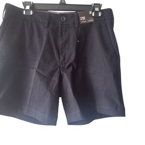 Express Men's Black Flat Front Shorts